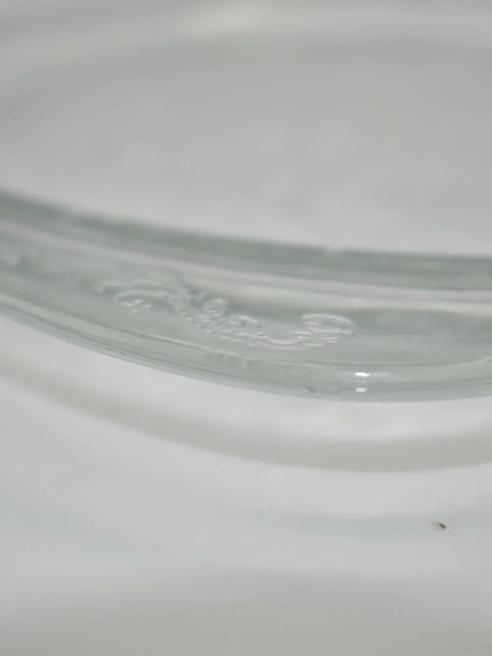 Vintage Indiana Glass Company Clear Dinner Plates Floral Scroll (4 Available)